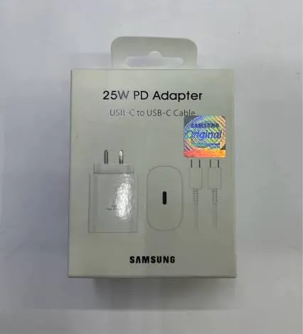 SAMSUNG 25W CHARGING ADAPTER AND CABLE