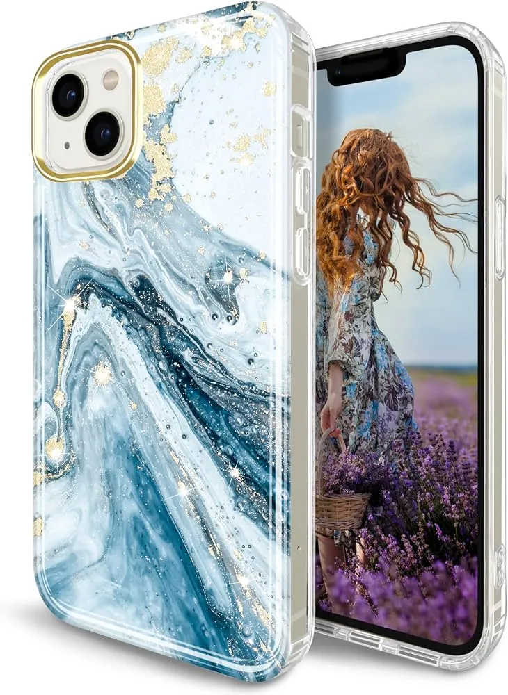 POUCH KEEPHONE MARBLE IPHONE 14