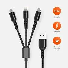 PORODO PVC 3 IN 1 CABLE