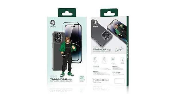 GREEN LION 4 IN 1 PROTECTOR IPHONE 15 PRO