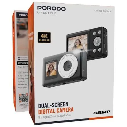 PORODO  FULLY WATER PROOF UHD ACTION CAMERA 4K