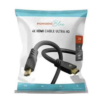 PORODO  HDMI CABLE 4K ULTRA HD 2M