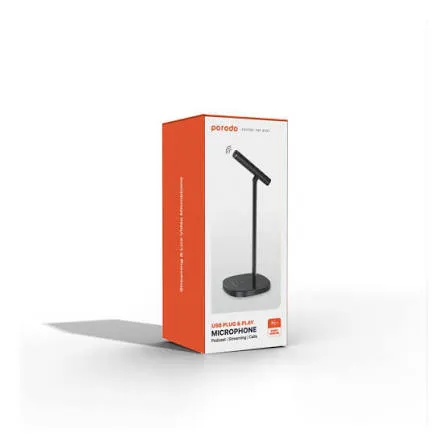 PORODO  MICROPHONE  USB PLUG AND PLY