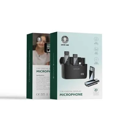 GREEN LION 2 IN 1 MICROPHONE DIGITAL DISPLAY USB C
