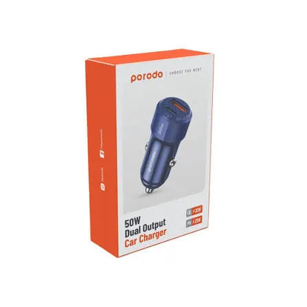 PORODO DUAL PORT CAR CHARGER FM TRANSMITTER