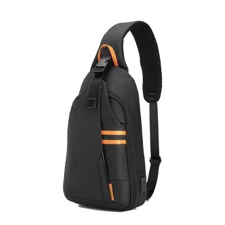 PORODO GAMING WATER-RESISTANT PU SLING BAG WITH US