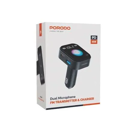 PORODO BLUETOOTH FM MODULATOR