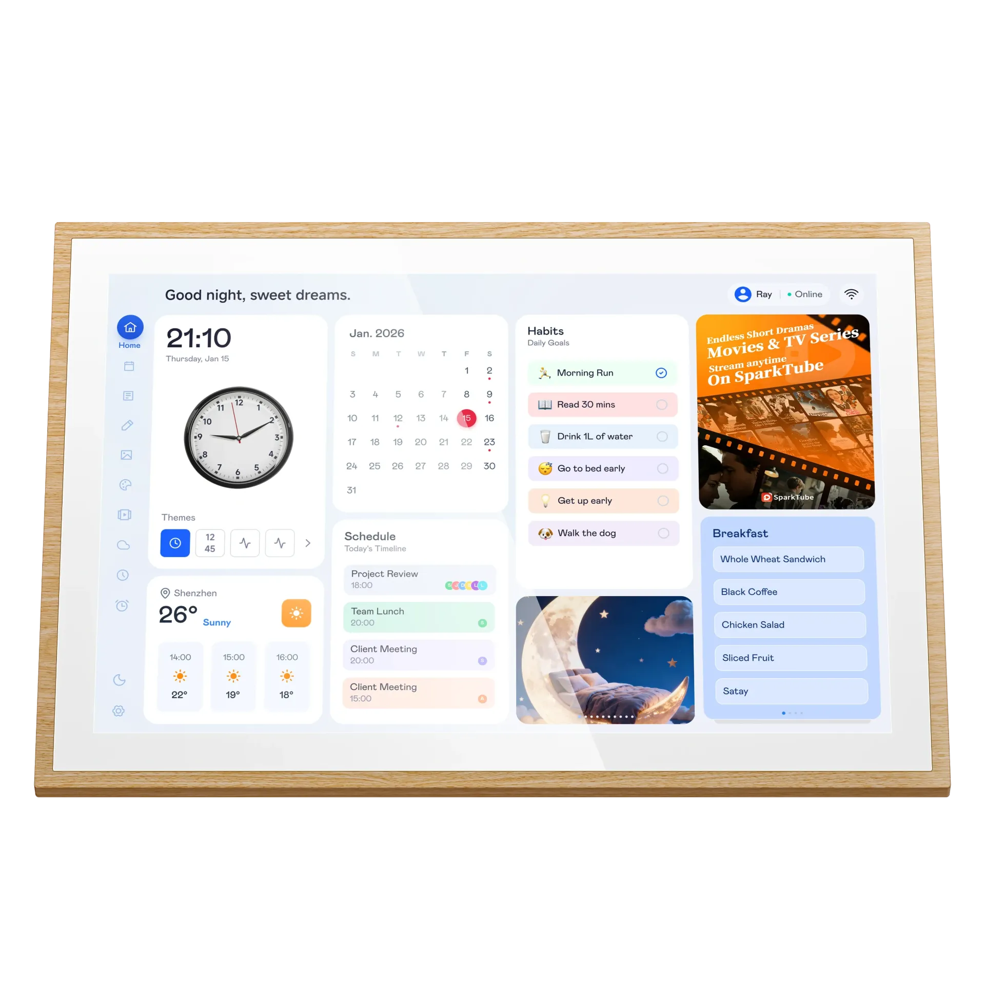 BLACKVIEW NEST 10 DIGITAL CALENDER
